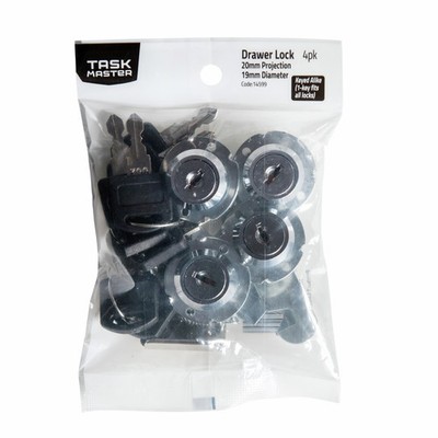 Taskmaster 19 x 20mm Drawer Lock Keyed Alike