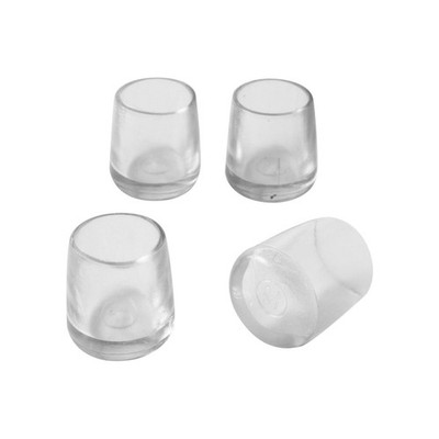 Surface Gard 12mm Clear Round Chair Tip 4 pcs