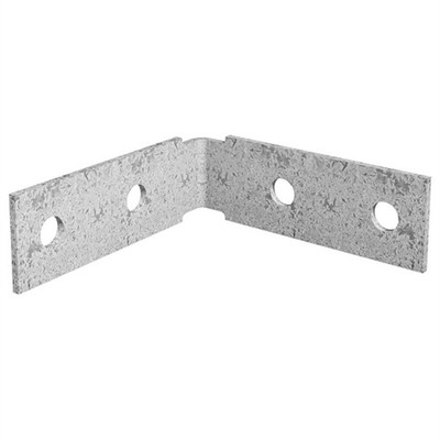 Dunnings 100 x 100 x 35mm M10 Galvanised Angle Bracket 4 pieces 2 pcs