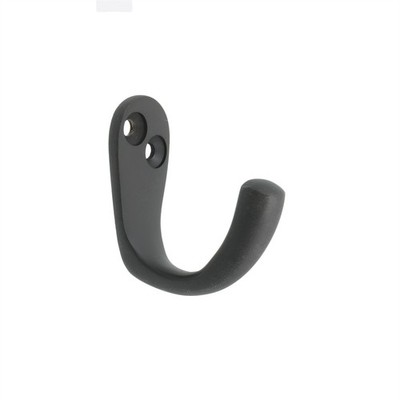Zenith 40mm Matte Black Single Robe Hook