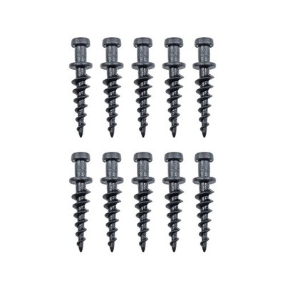 Everhang 30kg Black Heavy-Duty Picture Hanging Plasterboard Screw - 10 pieces