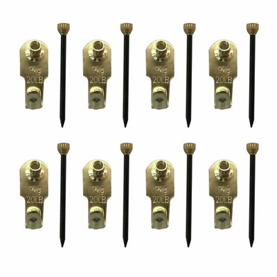 Everhang 8kg Brass Plated Picture Hanging Angle Drives 2 pcs