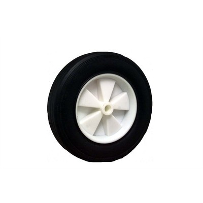 Move It 200mm Black Rubber Tyre with White Plastic Centre