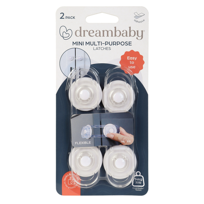 Dreambaby Child Safety Mini Multi Purpose Latch - 2 pieces
