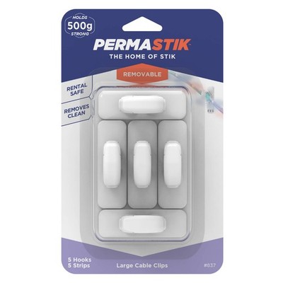 Permastik Large Cable Clips - 5 pieces Car Wiring Adapter
