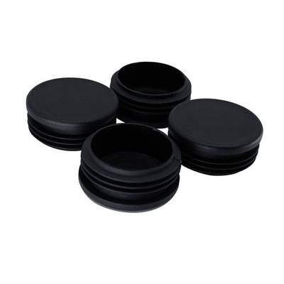 Surface Gard 50mm Black Round Internal Chairtip - 4 Piece Hardware