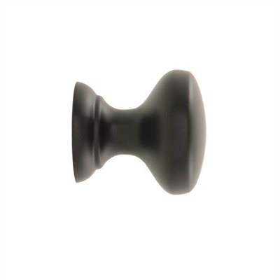 Prestige 25mm Black Hampton Knob - 6 pieces Door Hardware