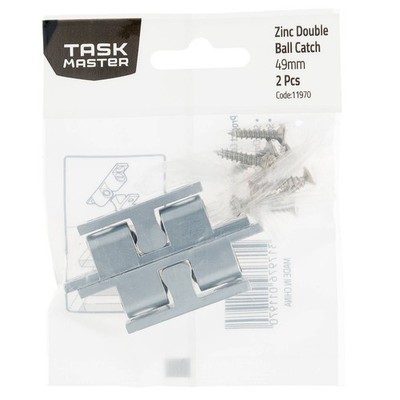 Taskmaster 49mm Zinc Double Ball Catch 2 pcs Hardware