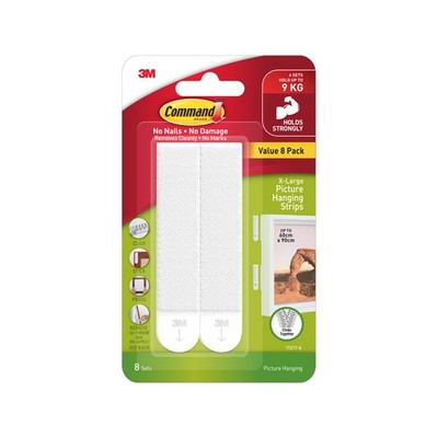 Command 9kg Extra Large White Picture Hanging Strip - 8 Pack(5)More options avai