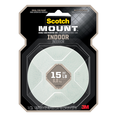 Scotch-Mount 2.54 x 318 cm Indoor Double-Sided Mounting Tape Door Hardware