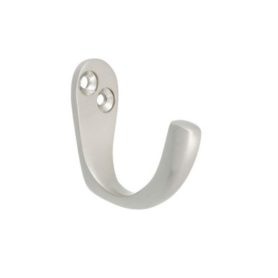 Zenith 40mm Brushed Nickel Single Robe Hook Hardware