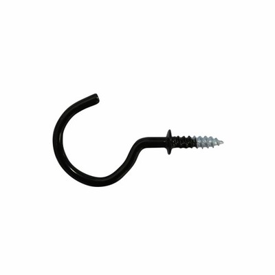 Everhang 21mm Black Cup Hook 2 pcs Hardware