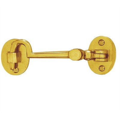 Delf 100mm Polished Brass Cabin Hook Hardware