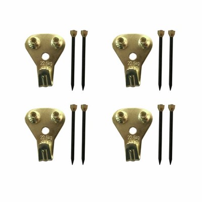 Everhang 25kg Brass Plated Heavy-Duty Picture Hanging Angle Drive 2 pcs Hardware