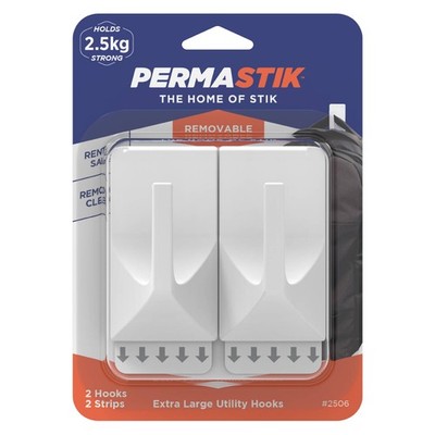Permastik Extra Large Utility Hooks 2 pcs Hardware