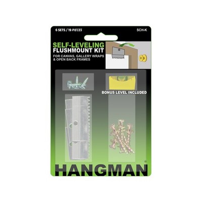 Hangman Flushmount Picture Hang Kit - 6 pieces Hardware