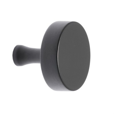 Lane 32mm Matte Black Thick Round Knob - 6 pieces Door Hardware