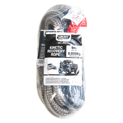 GRUNT 19mm x 6m 8000Kg Kinetic Nylon Recovery Rope Hardware
