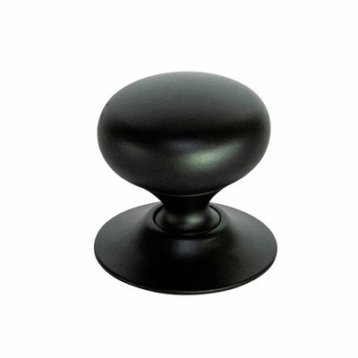 Taskmaster Matte Black Mushroom Cabinet Knob 2 pcs Door Hardware