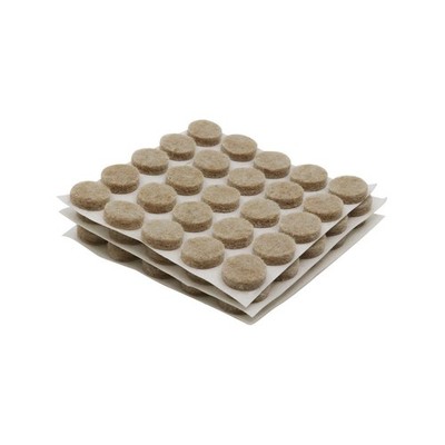 Surface Gard 10mm Beige Round Felt 2 pcs Hardware