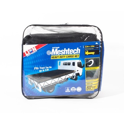 Lion 3.6 x 2.5m Heavy Duty Meshtech Cargo Net To Suit 3.5m Truck Tray Hardware