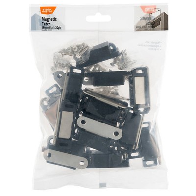 Taskmaster 48mm Black Magnetic Catch - 20 pieces Hardware