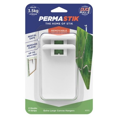 Permastik Extra Large Canvas Hangers - 2 pieces Hardware