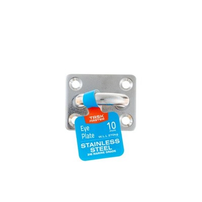 Taskmaster 10mm 316 Stainless Steel Square Eye Plate Hardware