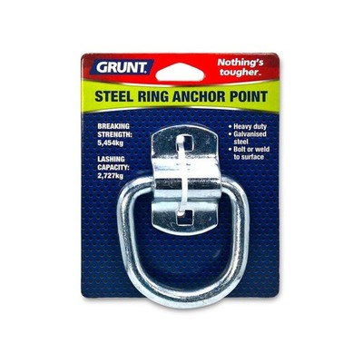 GRUNT Galvanised Steel Heavy Duty Ring Anchor Point Hardware