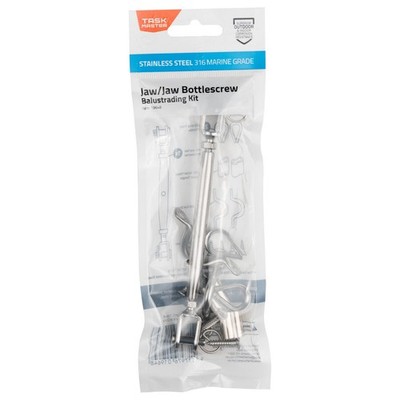 Taskmaster 5mm 316 Stainless Steel Jaw/Jaw Bottlescrew Balustrade Kit Hardware