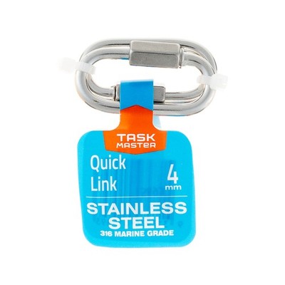 Taskmaster 4mm 316 Stainless Steel Quick Link 2 pcs Hardware