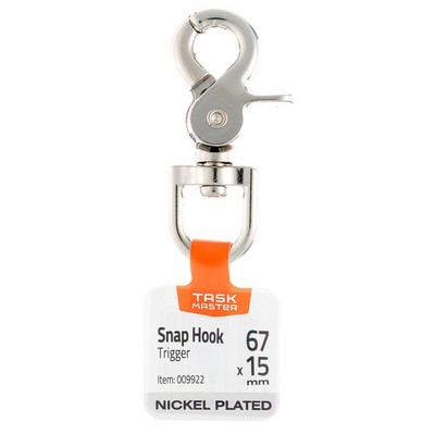 Taskmaster Nickel Plated Trigger Swivel Snap Hook 5 pcs Hardware