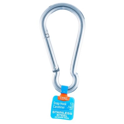 Taskmaster 12 x 140mm 316 Stainless Steel Snap Hook Hardware