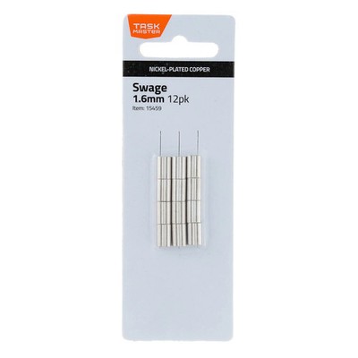 Taskmaster 1.6mm Copper Swage - 12 pieces Hardware