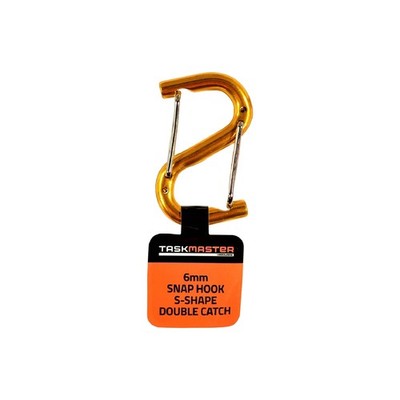 Taskmaster 6mm Aluminium S-Shape Carabiner 5 pcs Hardware