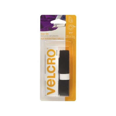 Velcro Brand Iron On 609mm x 19mm Roll Black Hardware