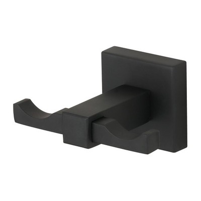 Mondella Matte Black Rococo Double Robe Hook Hardware