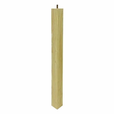 Adoored 53 x 53 x 710mm Raw Wood Square Furniture Leg Door Hardware