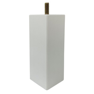 Adoored 53 x 53 x 150mm White Square Pine Furniture Leg Door Hardware