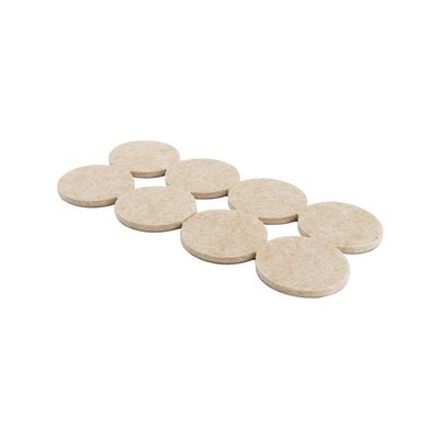 Surface Gard 38mm Beige Round Adhesive Felt - 8 pieces Hardware