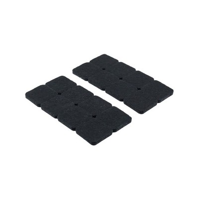 Surface Gard 25 x 25mm Black Round Floor Protection - 16 pieces Hardware