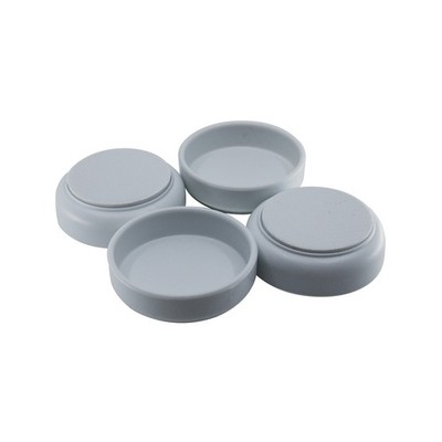Surface Gard 60mm White Non-slip Castor Cup - 4 Piece Hardware