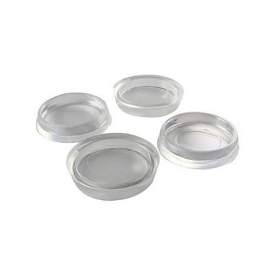Surface Gard 37mm Clear Plastic Round Castor Cup 4 pcs Hardware