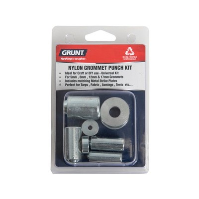 Grunt Nylon Grommet Punch Tool Kit Workshop Tool
