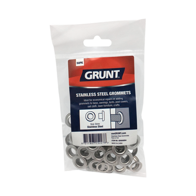 Grunt 8mm Stainless Steel Webbing Accessory Grommet 2 pcs Hardware