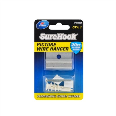 Zenith 20kg SureHook Picture Wire Hanger Hardware