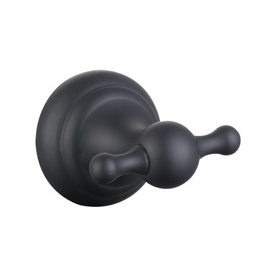Mondella Black Maestro Twin Robe Hook Hardware