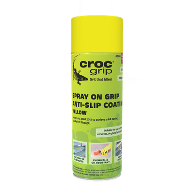 Croc Grip Spray On Yellow Anti-Slip Coating Hardware