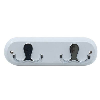 Adoored 2 Double Chrome Hook White Board Deco Hook Rack Door Hardware