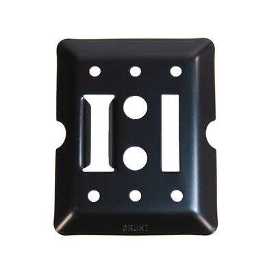GRUNT E-Track Versatile Fixing Plate Black 2 pcs Hardware